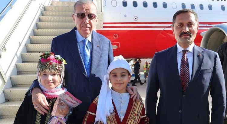 Cumhurbaşkanımız Sayın Recep Tayyip ERDOĞAN Beyefendi, Çeşitli Programlara Katılmak ve İncelemeler Yapmak Üzere İlimizi Teşrif Etti